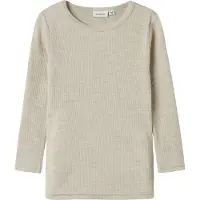 Name it Nmnwax Wool Rib Ls Top Noos - Cream - 92