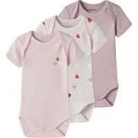 Name it Nbfbody 3P Ss Carinaria Heart Noos - Pink - 74