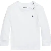 Ralph Lauren Cotton Jersey Long-Sleeve Tee - White - 75-79
