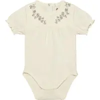 En fant Body Ss Embroidery - Cream - 68