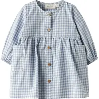 Lil´ Atelier Nbftallula Ls Loose Body Dress Lil - Blue - 68