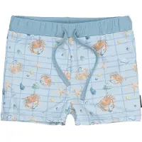 Mikk-Line Swim Pant Uv Aop - Blue - 122/128CM