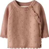 Lil´ Atelier Nbflaguna Ls Wrap Knit Lil Noos - Pink - 86