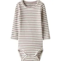 Name it Potkuhousut/body 'NBNBani' lila / offwhite
