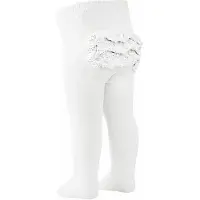 Mp Denmark Cotton Tights - Lace - White - 92