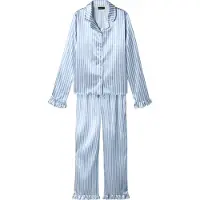 LMTD Pyjamat Setti - NlfNightystripes - Windsurfer/White Alyssum - - 15-16 v (170-176) - 2-osaiset yöasut
