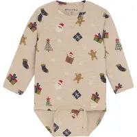 Minymo Body Ls Aop - Beige - 62