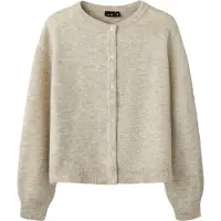 LMTD Nlflodet Ls Short Knit Cardigan Noos - Beige - 134-140