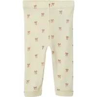 Lil´ Atelier Leggingsit 'NBFNALU' umbra / vaaleanruskea / luonnonvalkoinen