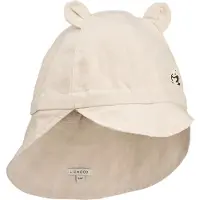 Liewood Gorm Linen Sun Hat With Ears - Cream - 1/2Y