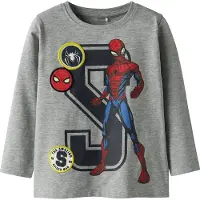 Name it Paita 'NMMDEEP SPIDER' sininen / meleerattu harmaa / verenpunainen / musta