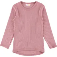 Joha Villa Basic Pitkähihainen Paita Old Rose Old Rose-80 cm Wool Vaaleanpunainen 80 cm Tytöt