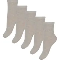 Minymo Wool Socks 5-Pack Solid - Beige - 35\38