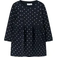 Name it Nmfdavina Ls Sweat Bru Dress Noos - Navy - 128