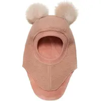 Huttelihut Balaclava Wool Alpaca Pompoms - Pink - 52\2-4Y