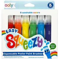 Ooly Poster Paint In Brush 6 Pcs - Easy Squeezy - Multi/patterned - ONE SIZE