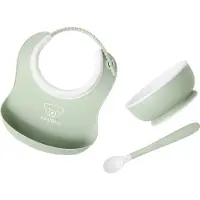 BabyBjörn Ruokintasetti, 3 Kpl Powder Green Powder Green One Size Vihreä One Size Pojat, Tytöt