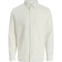 Jack & Jones Jjebreeze Linen Blend Shirt L/S Sn Jnr - White - 152