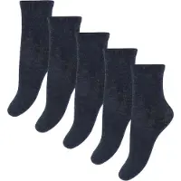 Minymo Wool Socks 5-Pack Solid - Navy - 23\26