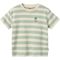 Wheat T-Shirt S/S Liam - Green - 122