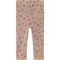 Name it Leggingsit 'NBFWang' tummanruskea / meleerattu harmaa