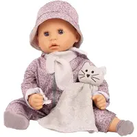 Götz Nukke - Cookie - 48 cm - Grey Kissat - - OneSize - Nuket