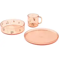 Liewood Ruokailusarja - Siva - Peach/Sea Shell - - OneSize - Ruokailusarjat