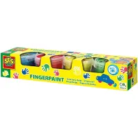 SES Creative Sormimaali - 4 x 110 ml - Perusvärit - - OneSize - Askartelusetit