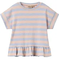 Wheat T-paita - Marie - Powder Stripe - - 6 v (116) - T-paidat