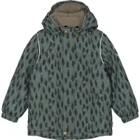 Mikk-Line Winter Jacket Aop - Khaki green - 116