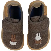 Bisgaard X Miffy Tossu - Villa - Paljain jaloin - Dark Brown - - 24 - Tossut