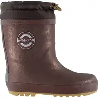 Mikk-Line Winter Wellies - Glitter - Brown - 25