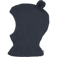 Wheat Knitted Balaclava Pomi - Navy - 1-3Y