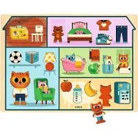 Djeco Palapeli - Puzzlo Talo - 22 Tiilet - - OneSize - Palapelit