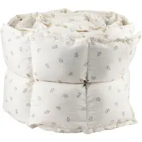 Sebra Sängyn pehmuste - Kapok - 360x26 cm - Sophoran lehdet - Be - - OneSize - Reunapehmusteet