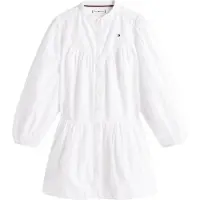 Tommy Hilfiger Broderie Anglaise Dress Ls - White - 152