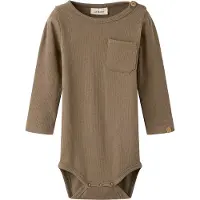 Lil´ Atelier Nbmlago Ls Slim Body Lil - Brown - 68
