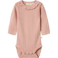 Lil´ Atelier Bodysuit Misty Rose Misty Rose 74 cm Vaaleanpunainen 74 cm Tytöt