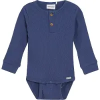 Minymo Body Ls Rib - Blue - 62