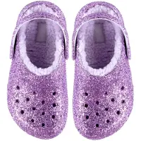 Crocs Clsc Lined Chunky Glitter Cgk - Purple - 32/33