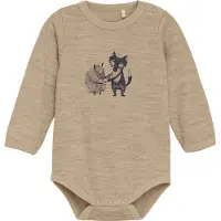 CeLaVi Body Ls, Solid W. Print - Beige - 50