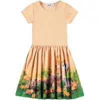 Molo Cissa Short-Sleeved Dress Jungle Games 98/104 cm Oranssi 98/104 cm Tytöt
