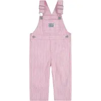 Levi's Haalarit - Rautatie Stripe - Bright White/Vaaleanpunainen - - 24 kuukautta - Haalarit