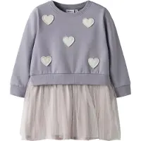 Name it Nmfbianja Sweat Dress Bru - Purple - 98