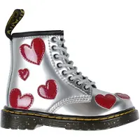 Dr. Martens Saappaat - 1460 T - Silver Metallic+Kirkkaanpunainen - - 23 - Saappaat