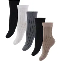 Minymo Sukat - Nilkkasukka - 5 kpl - Black - - 27/30 - Sukat