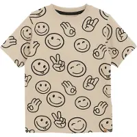 Minymo T-Shirt Ss Aop - Cream - 98