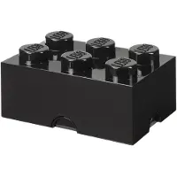 LEGO STORAGE Storage Brick 6 - Black - ONE SIZE