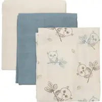 Pippi Musliiniliinat 3-pack, Metal Mint
