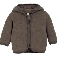 Huttelihut Neuletakki - Villafleece - Brown Meleerattu M. Korvat - - 56 - Neuletakit